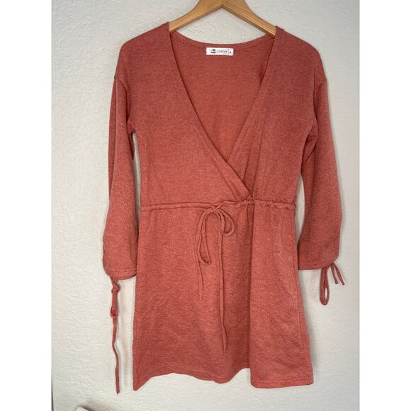 NEW Cupshe Terrycloth Dress Coverup Drawstring Mini Beach Resortwear Vacation - Picture 1 of 6